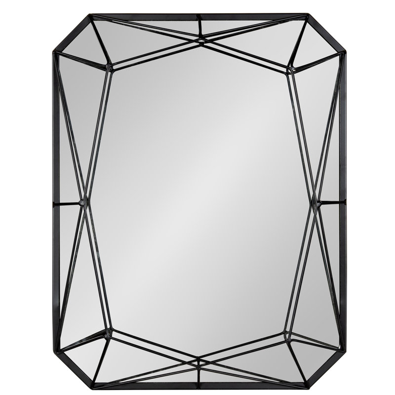 Everly Quinn Winfred Rectangle Metal Wall Mirror & Reviews Wayfair
